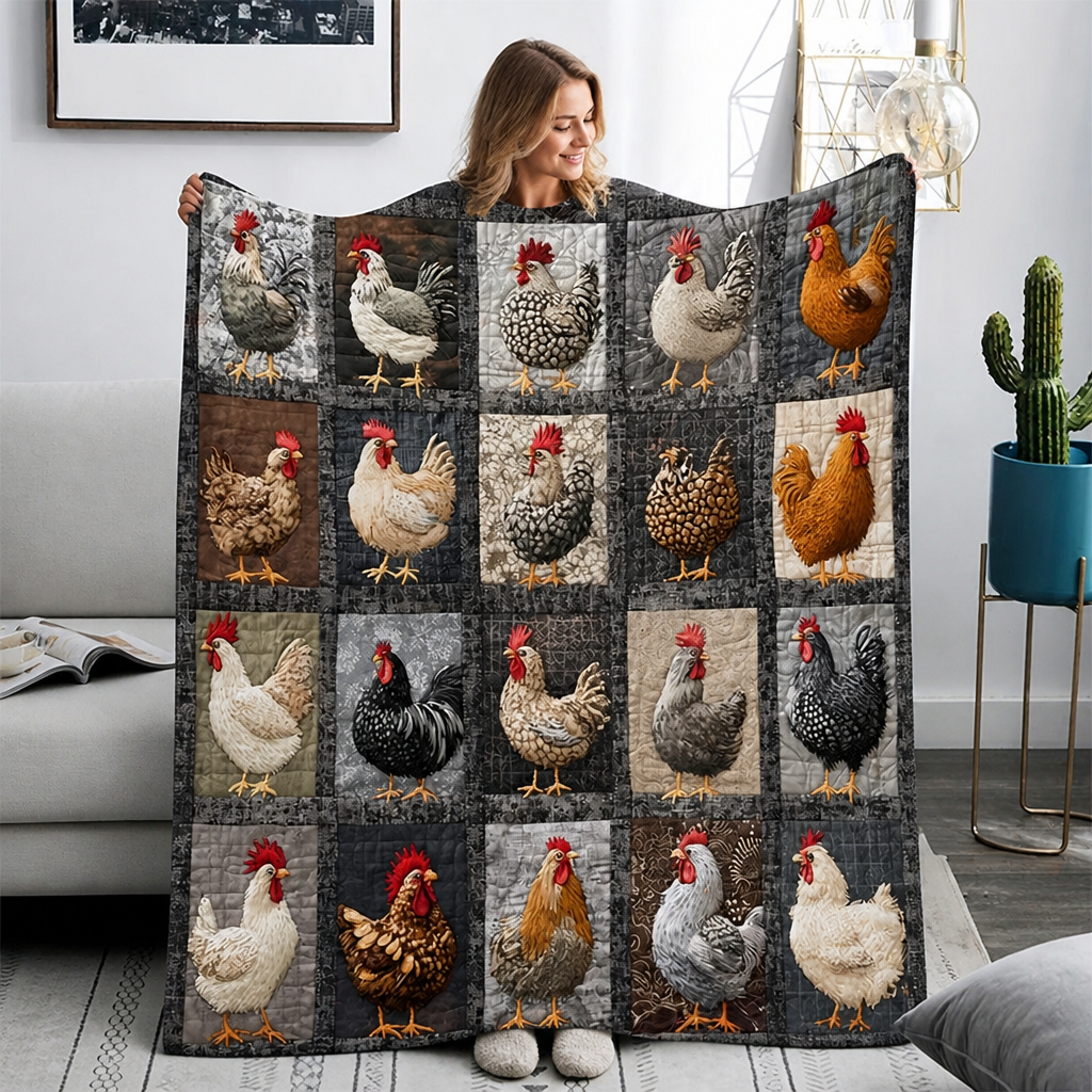 Purrfecto – Nine-Panel Sleeping Cats Reversible Flannel Throw