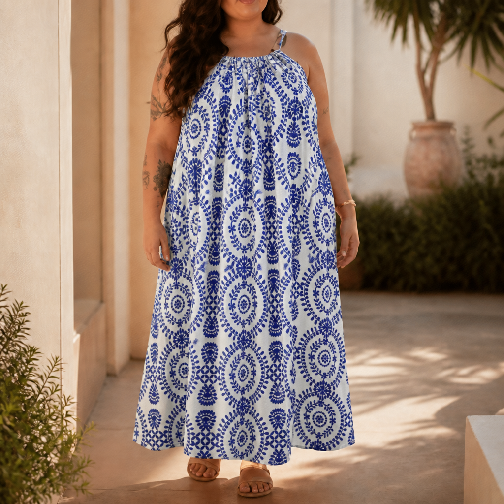 Wearbella – Deep U-Back Maxi Dress That Skims, Never Clings