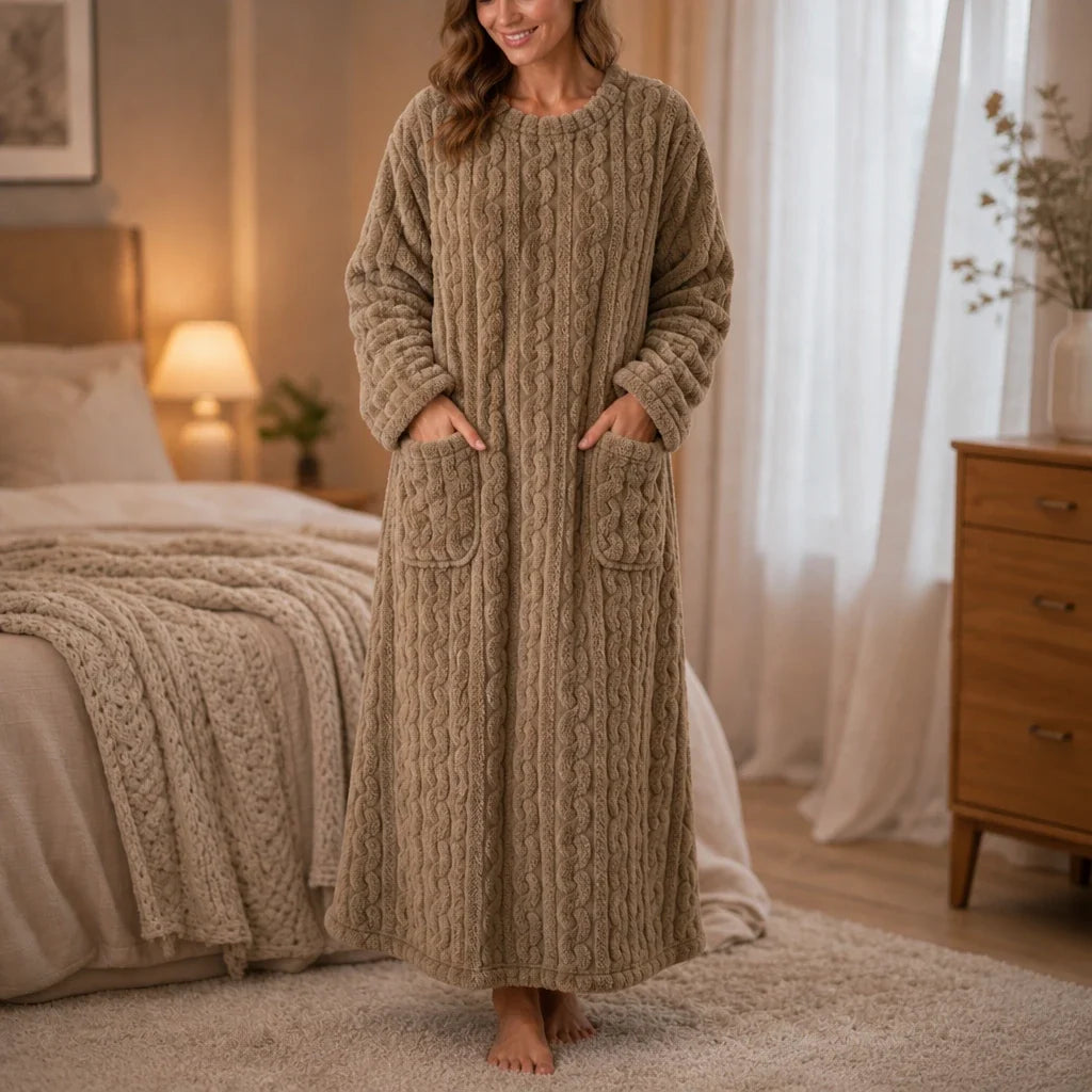 Hearthwell – Long Plush Pocket Nightgown