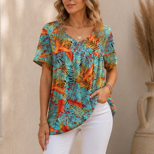 Draveil – The V-Neck Top That Skims, Not Clings