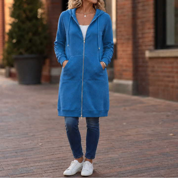 Wrapdown – Long Zip-Up Hooded Jacket