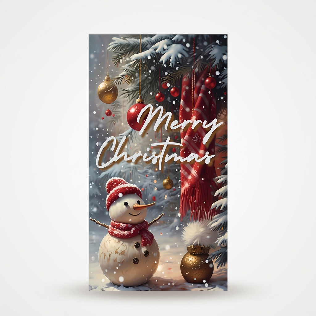 Hollydoor – Santa And Reindeer Christmas Door Cover