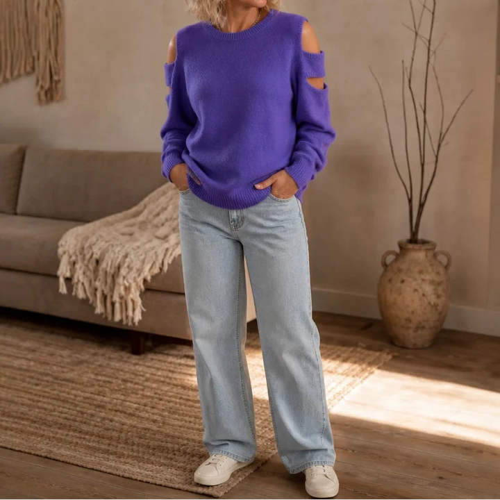 Overa – Double Cutout Knit Sweater