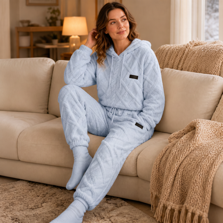 Veloura – 3D Embossed Lounge Set