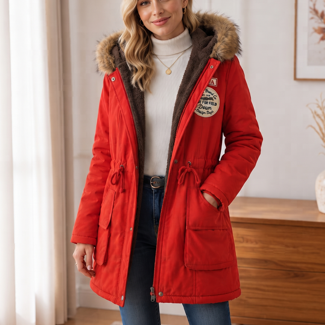 Velora – Fur-Hooded Lined Women’s Parka