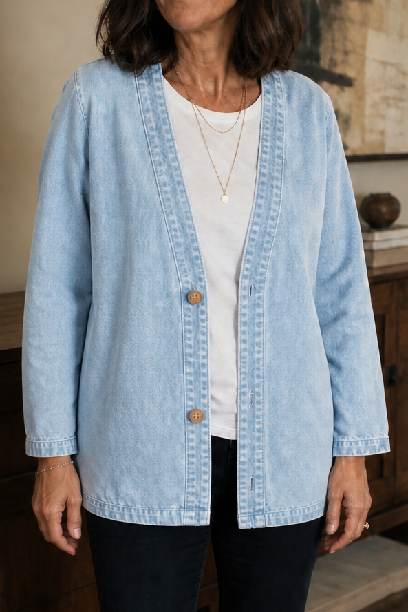 Corriveau – Washed Denim-Look Jacket