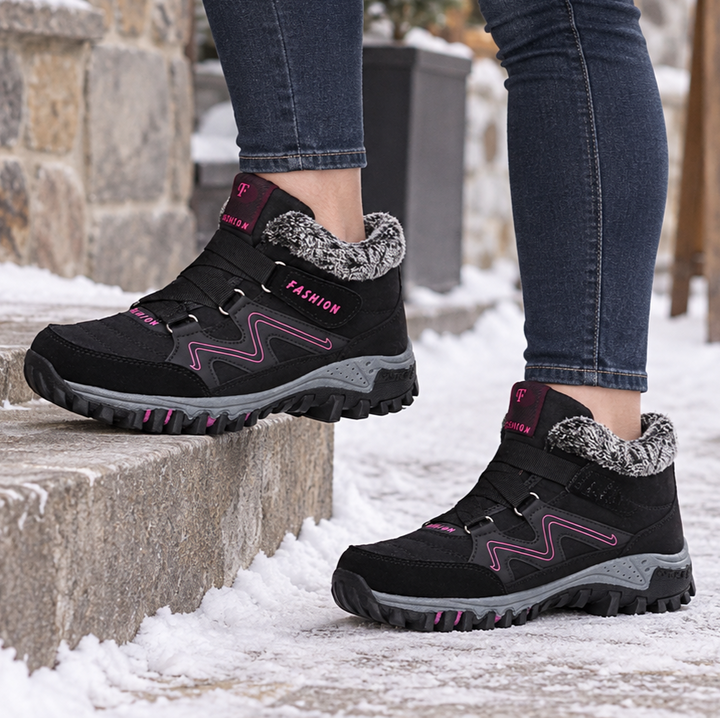 Cozywalk – Fleece-Lined Look Non-Slip Ankle Boots