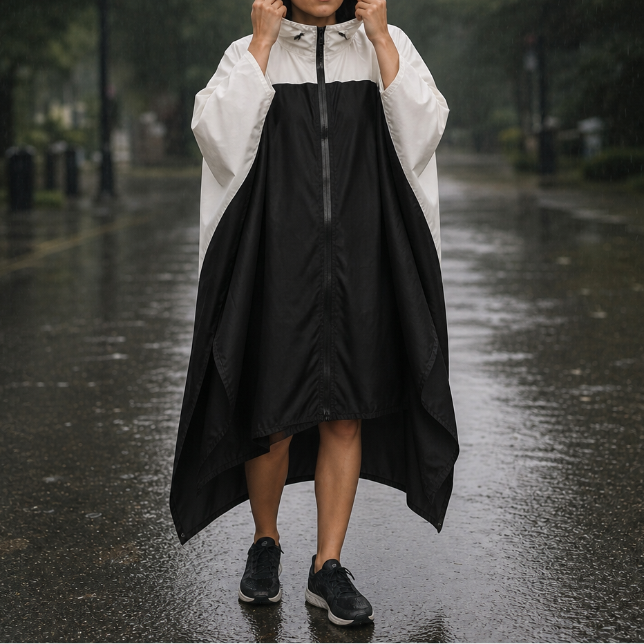 Zipdri – Full-Zip Packable Hooded Rain Poncho