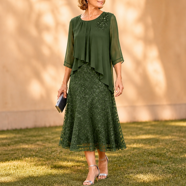 Elavine – Lace Overlay Dress That Moves With Grace, Not Against It