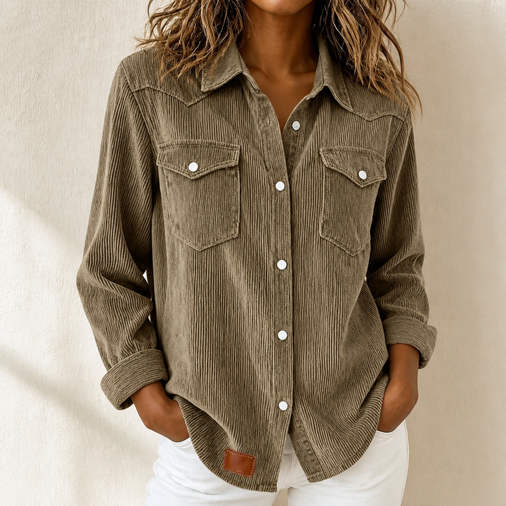 Ribwell – Ribbed Knit Button-Front Shacket