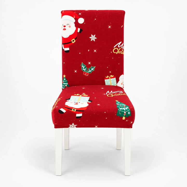 HollyHug – Christmas Stretch Dining Chair Covers (4 Pack)
