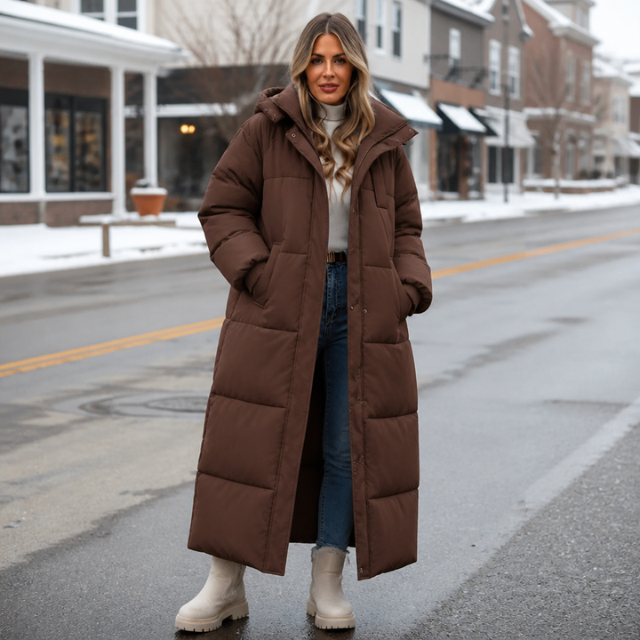 Wearbella – Long Hooded Puffer Coat