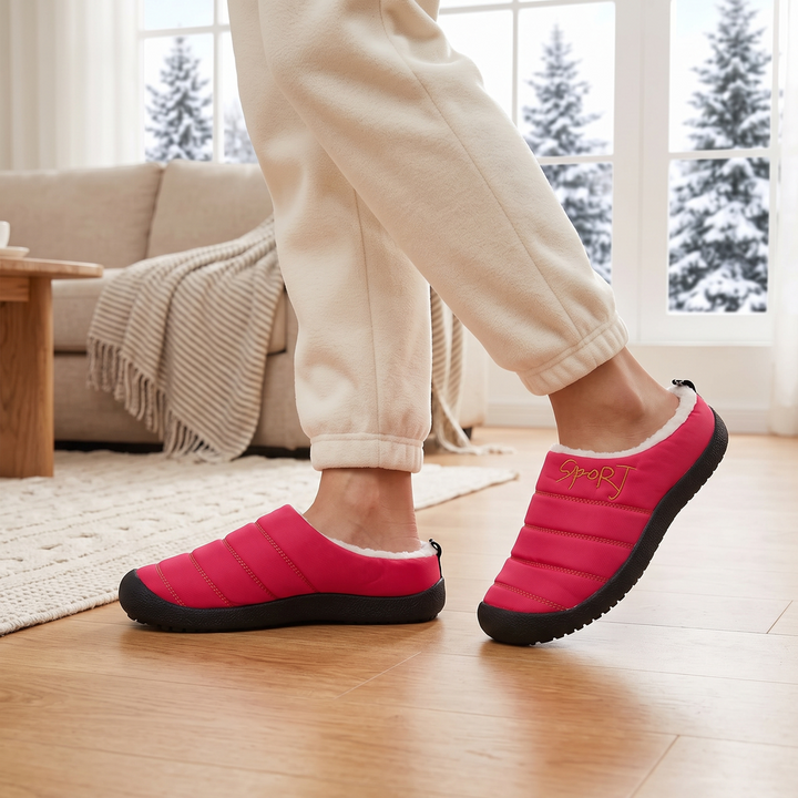 Winterelle – Fleece-Lined Look Winter Slip-On Shoes