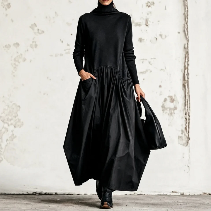 Sloane – High Neck Pocket Maxi Dress