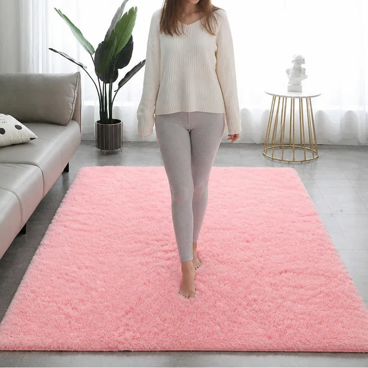 Gradia – Gradient Plush Faux-Fur Area Rug