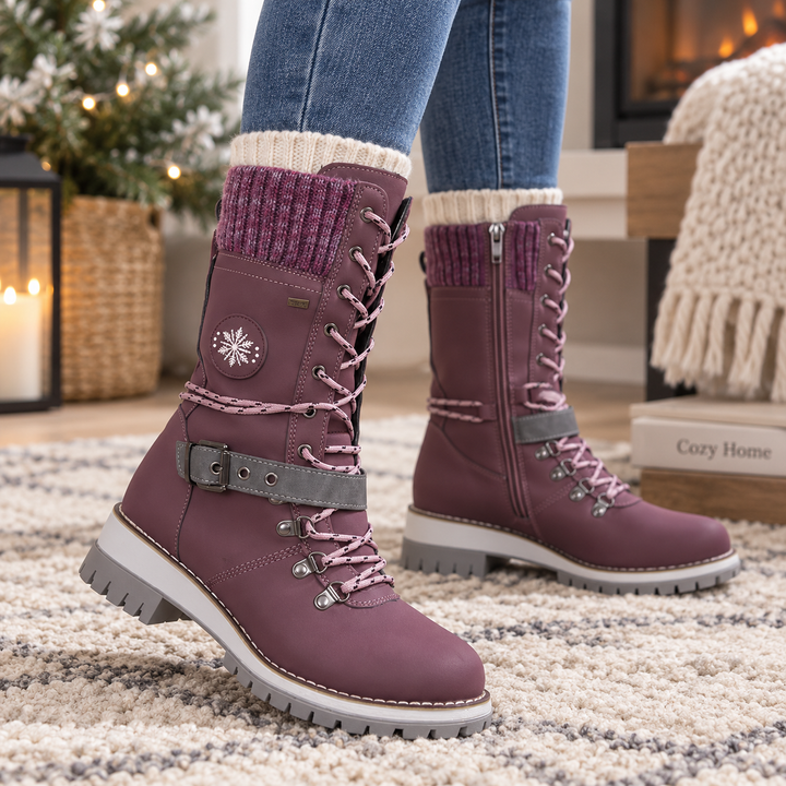 Snowlina – Adjustable Knee-High Insulated Snow Boots