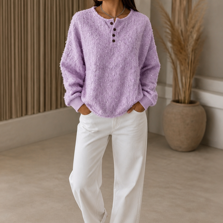 Marlwick – Chunky Knit Henley Sweater