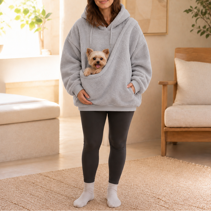 Snuglet – Teddy Fleece Pet Carrier Hoodie