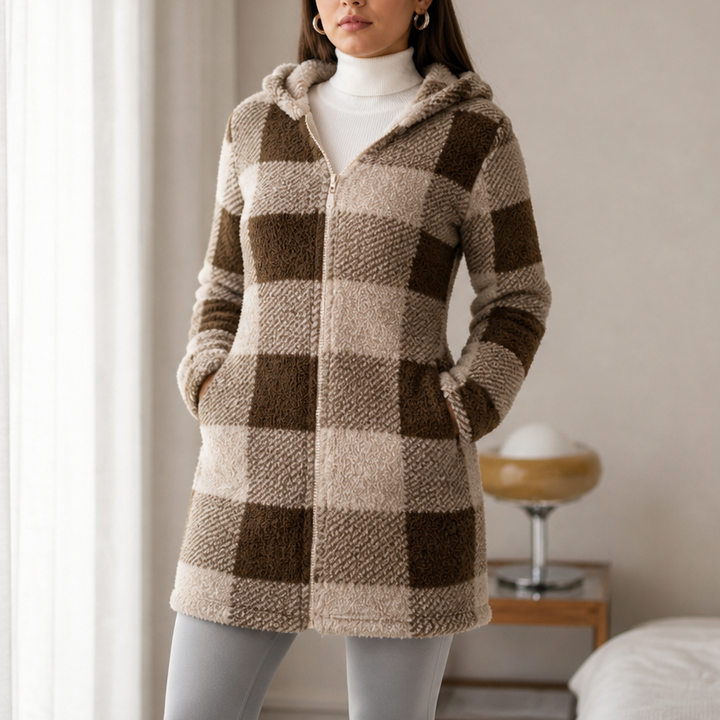 Checkhaven – Buffalo Check Hooded Zip Jacket
