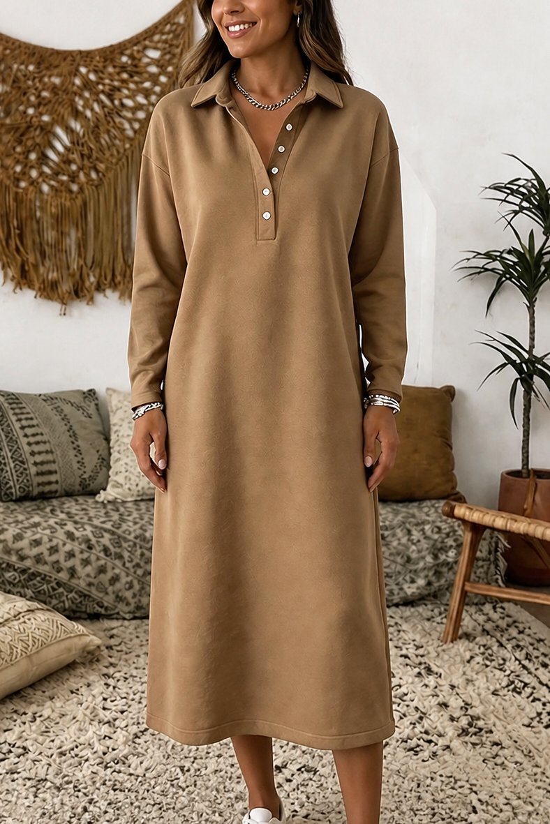 Wearbella – Ribbed Knit Long-Sleeve Sweatshirt Dress