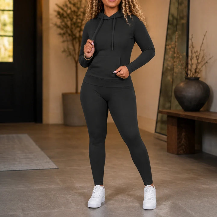Fallora – Fitted Hoodie And Leggings Set