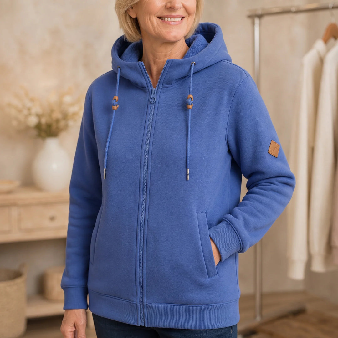 SherpaHaven – Thickened Sherpa-Look Full-Zip Hoodie