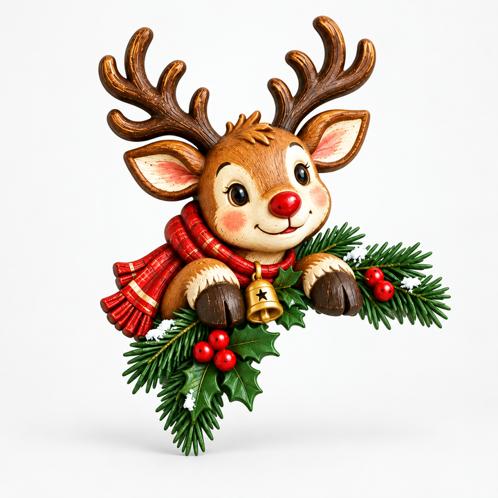 Peekaboo Noel – Christmas Doorway Corner Decoration