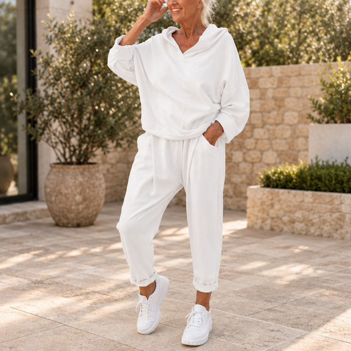 Loungetta – Hooded Sweatshirt And Lounge Pants Set