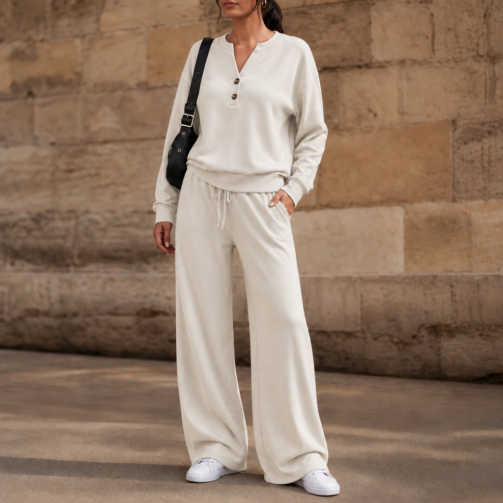 Wearbella – Belted Wide-Leg Top And Trouser Set