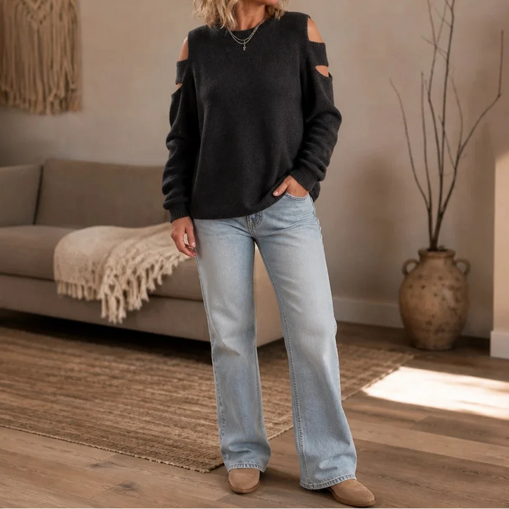 Overa – Double Cutout Knit Sweater