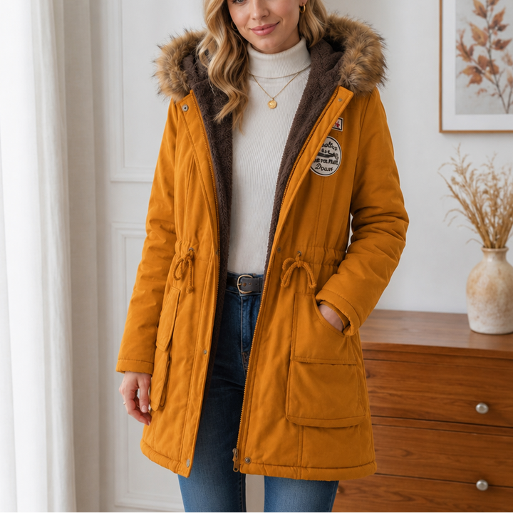 Velora – Fur-Hooded Lined Women’s Parka