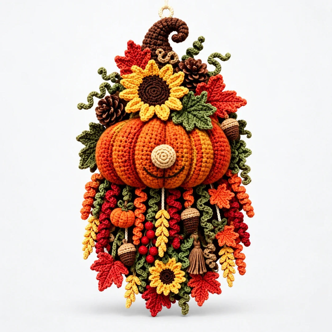 Hearth & Stitch – Layered Crochet Seasonal Door Hanger