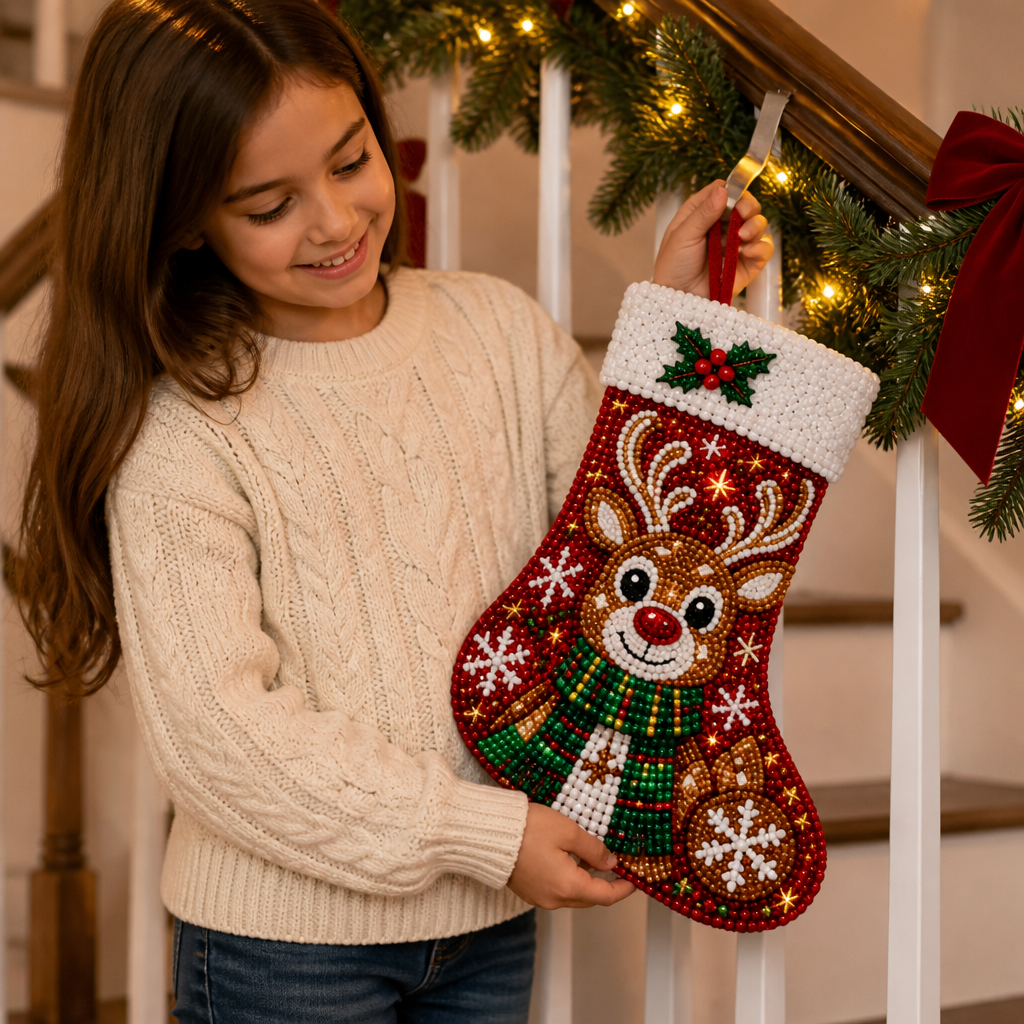 Stockcraft – Diamond Painting Christmas Stocking Kit