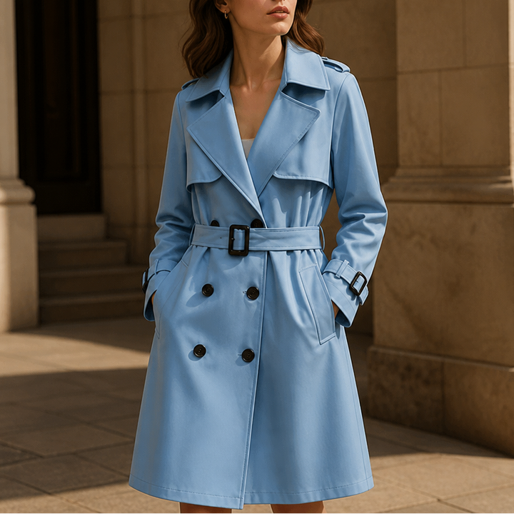 Winterly – Belted Mid-Length Structured Trench Coat