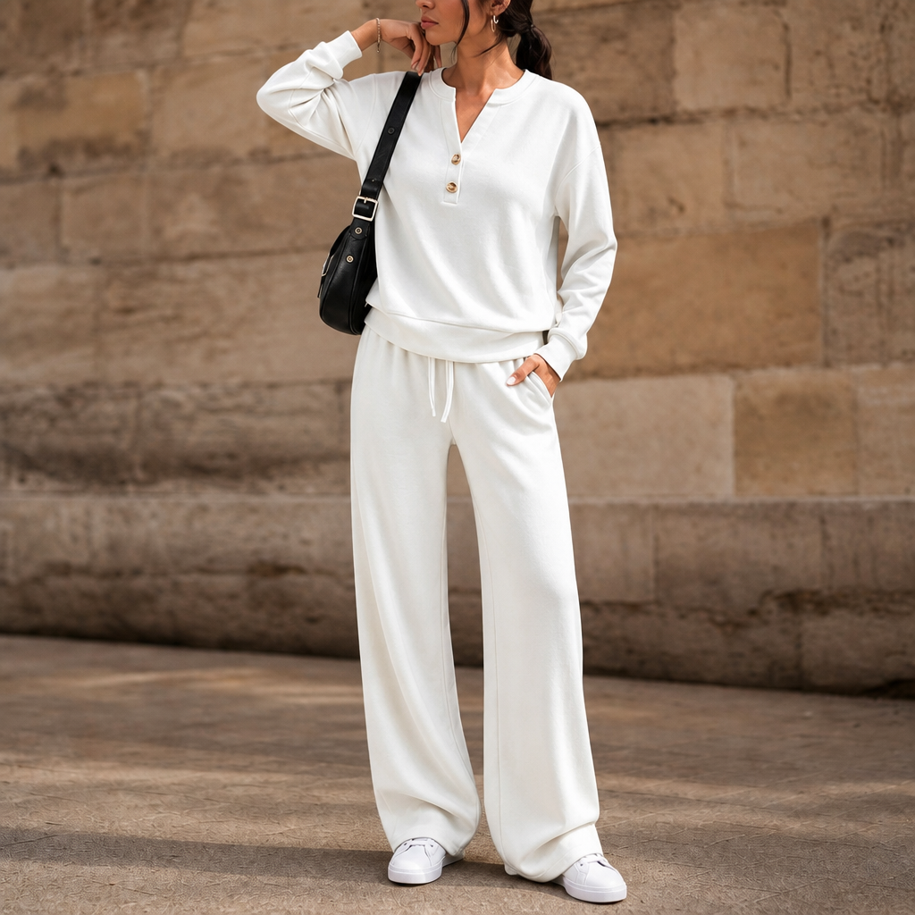Wearbella – Belted Wide-Leg Top And Trouser Set