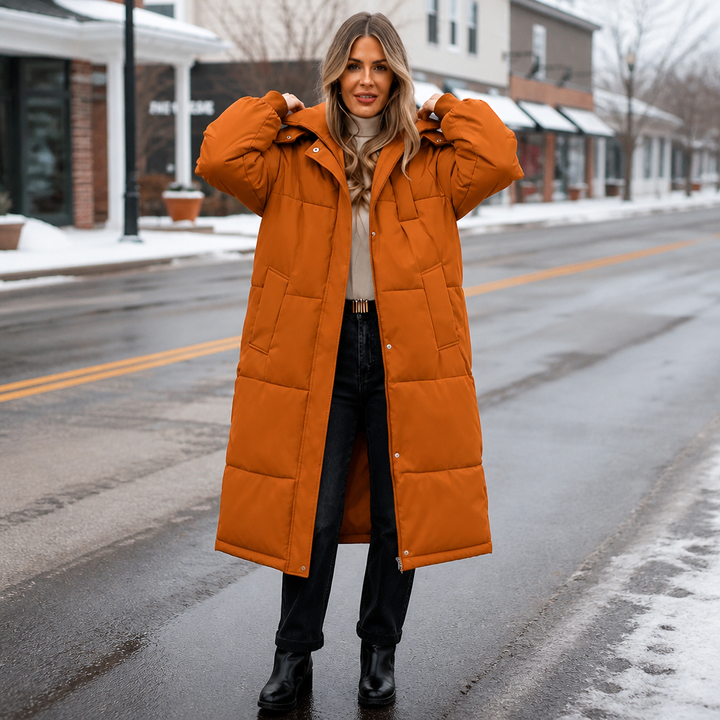 Wearbella – Long Hooded Puffer Coat