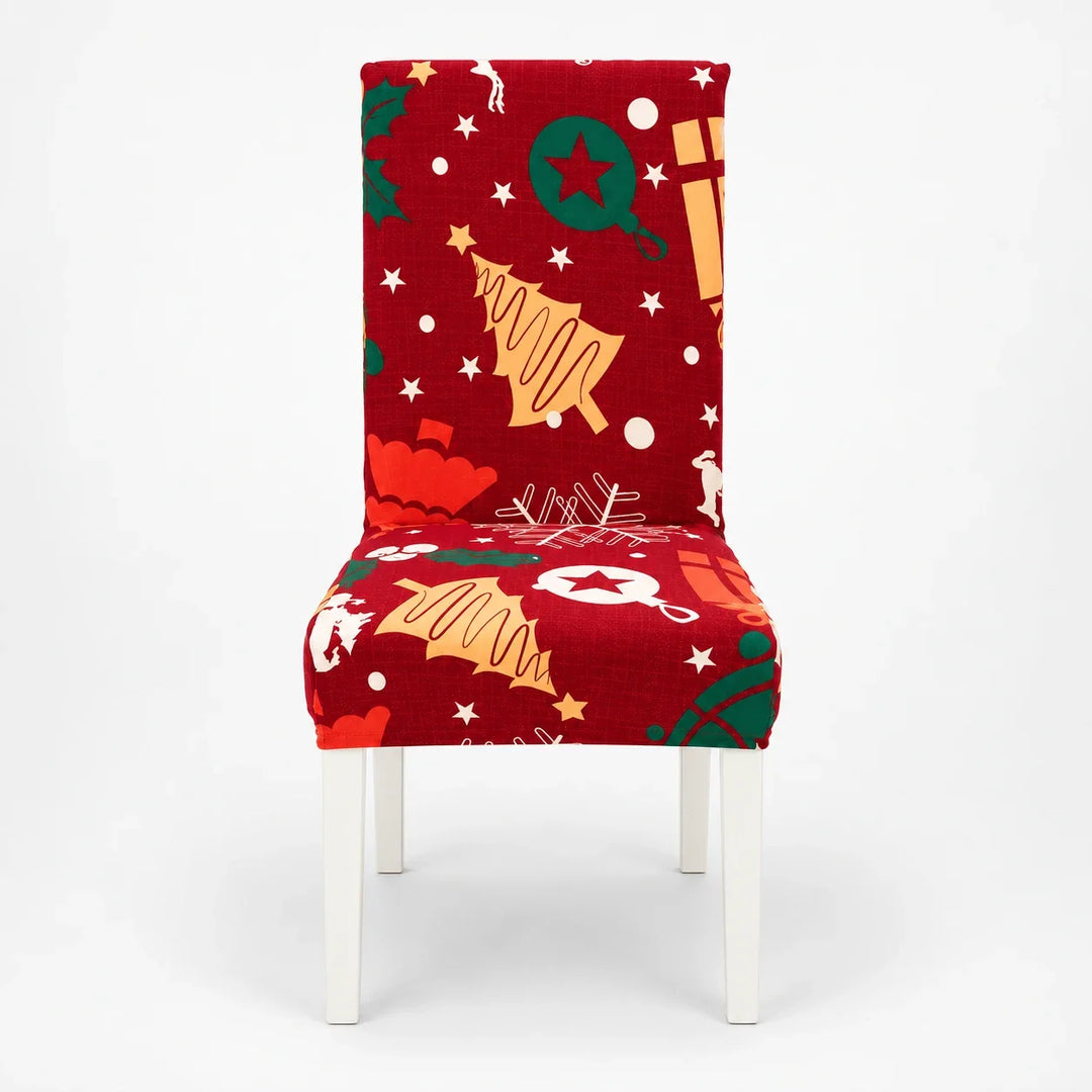 HollyHug – Christmas Stretch Dining Chair Covers (4 Pack)