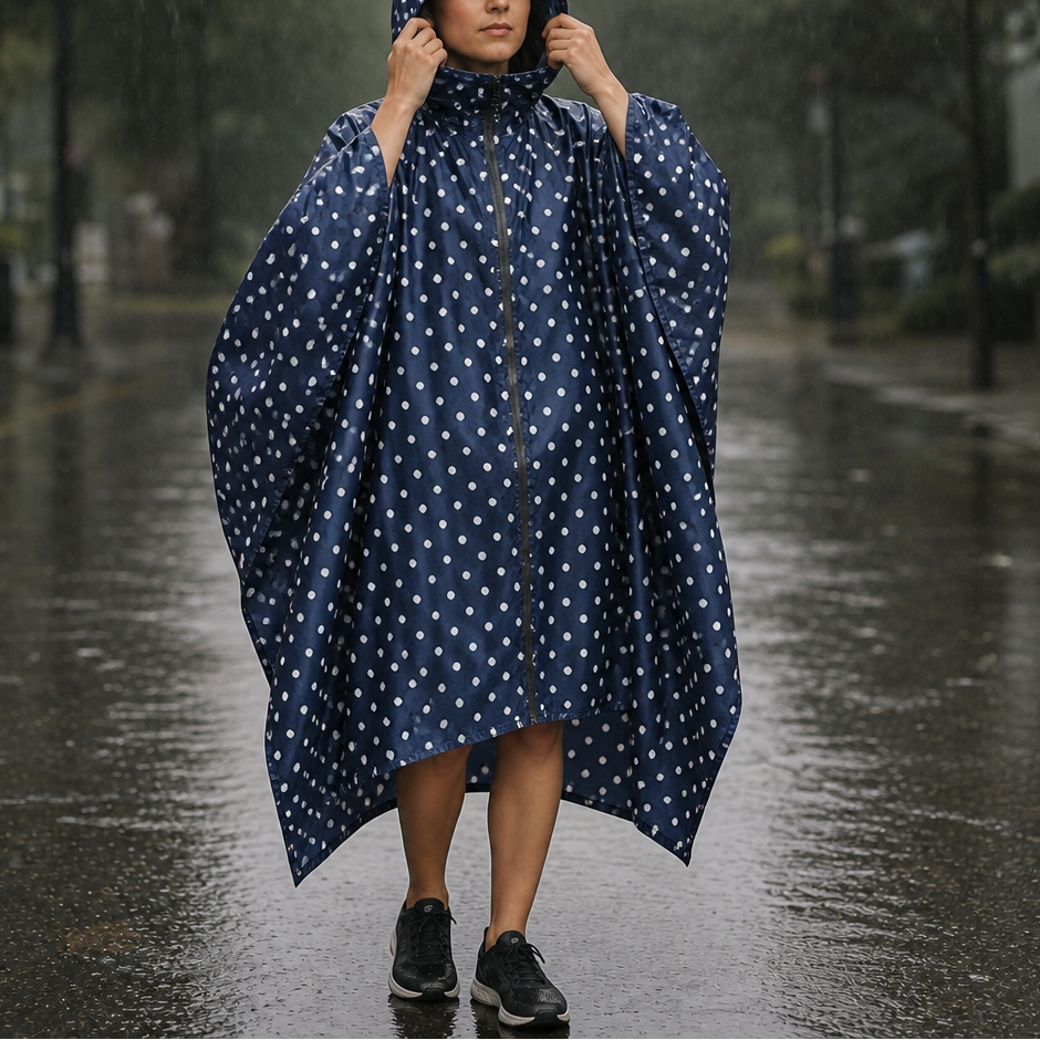 Zipdri – Full-Zip Packable Hooded Rain Poncho