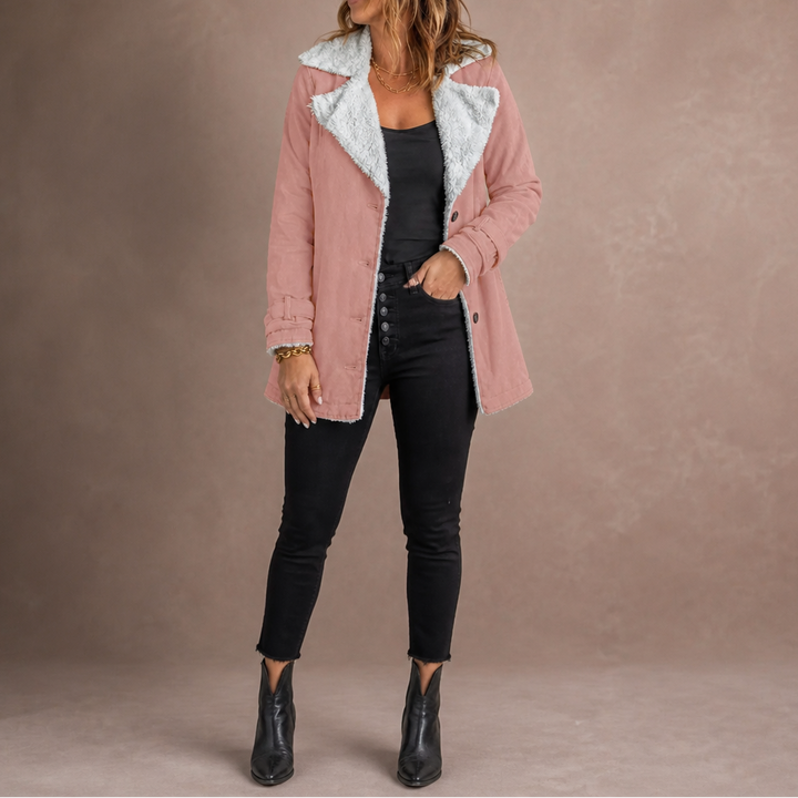 Suede-Finish Lapel Jacket