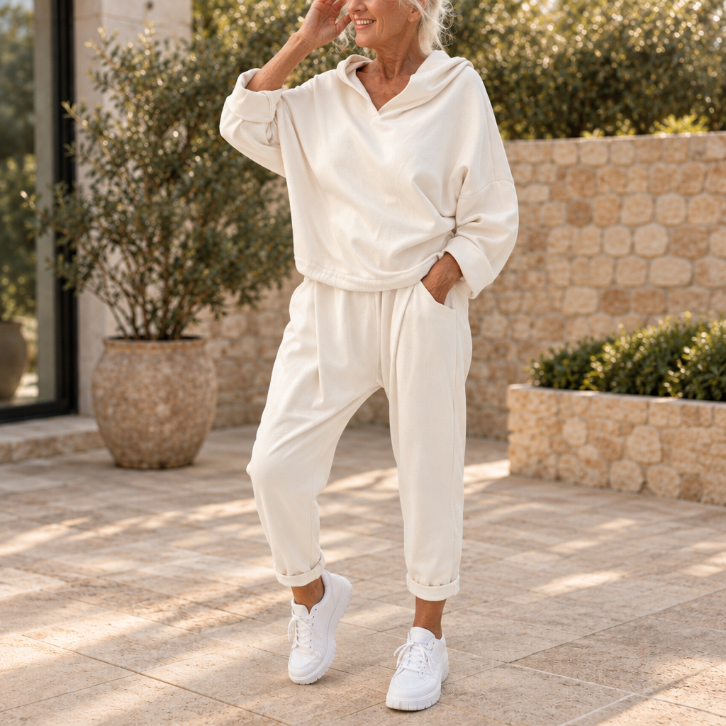 Loungetta – Hooded Sweatshirt And Lounge Pants Set