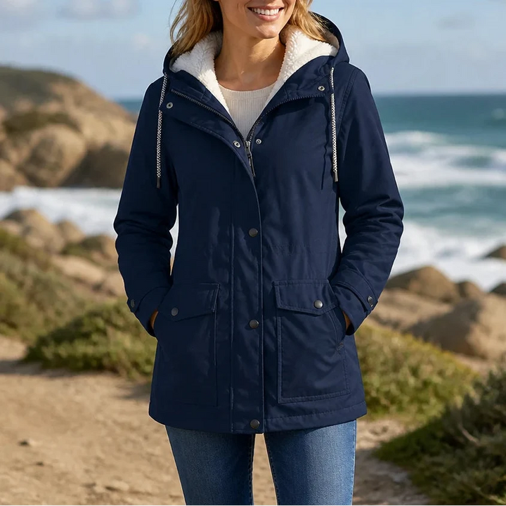 Windora – Fleece-Lined Hooded Winter Jacket
