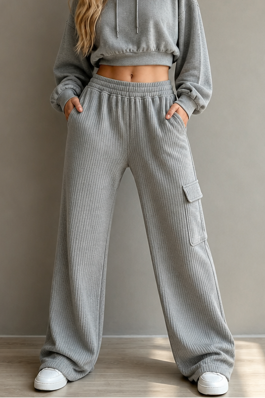 Waistwell – High Waisted Drawstring Wide Leg Pants