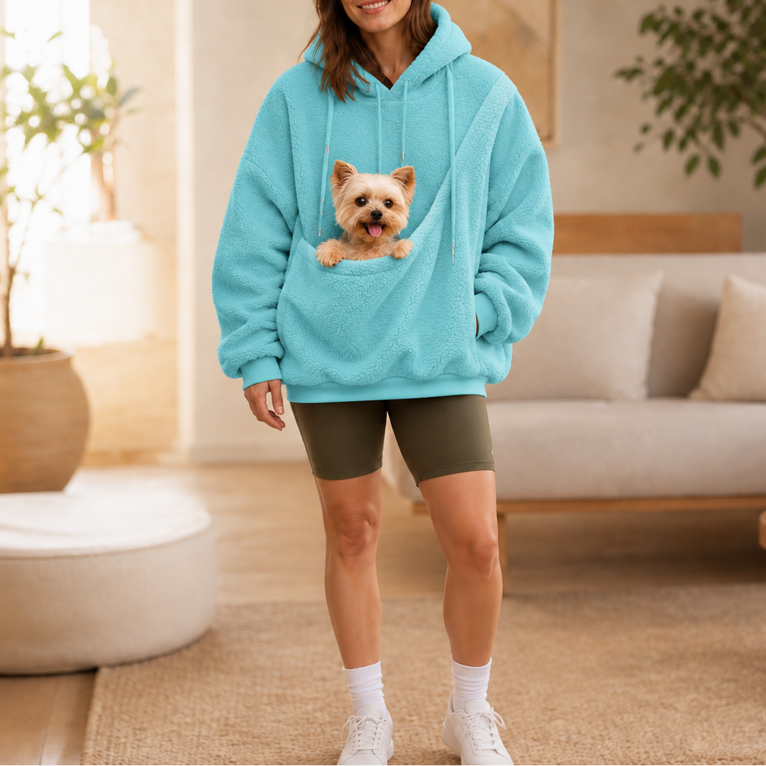 Snuglet – Teddy Fleece Pet Carrier Hoodie