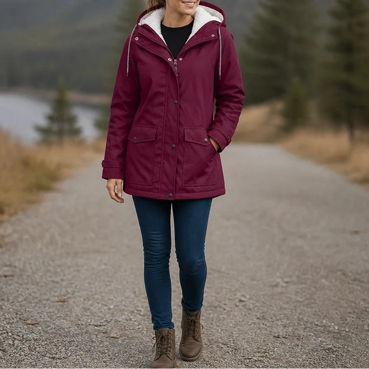 Windora – Fleece-Lined Hooded Winter Jacket
