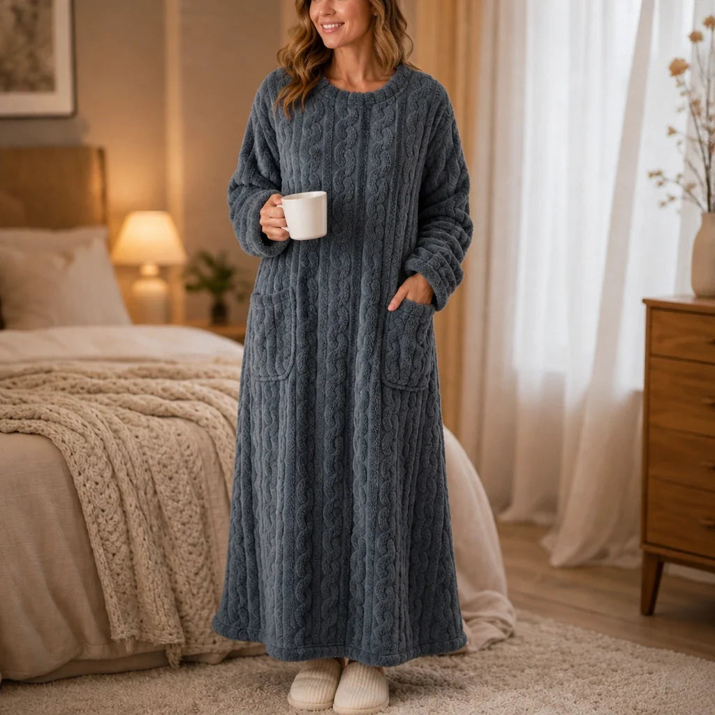 Hearthwell – Long Plush Pocket Nightgown