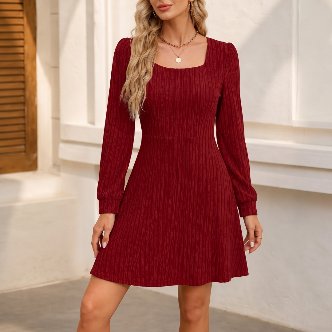 Bellora – Square Neck Ribbed Babydoll Dress