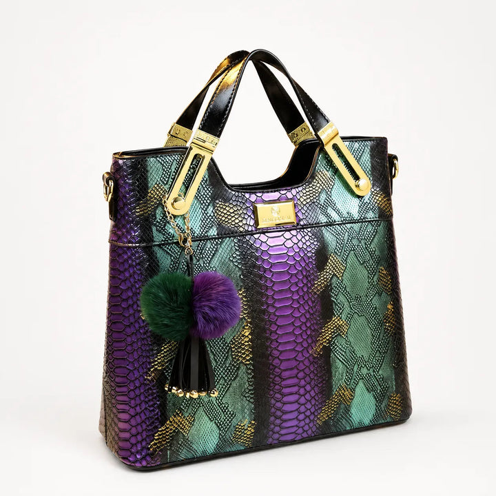 Vestralia – Iridescent Snakeskin Tote Bag