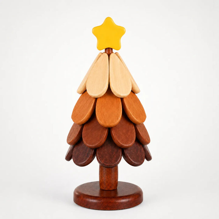Pinecrest – Wooden Look Christmas Tree Trivet Set with Gravity