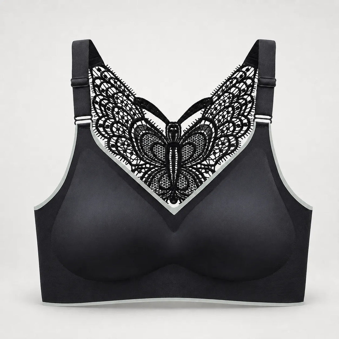 Solivia – Wireless Butterfly Back Bra with Seamless Ice Silk Look Cups