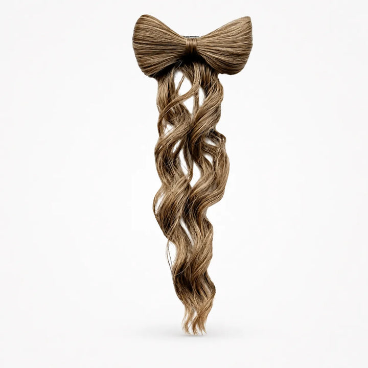 Lunavia – Bow Clip On Ponytail Hair Extension with Long Waves